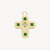 Stainless Steel Geometric Cross Pendant Necklace Electroplated For Women