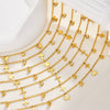 Stainless Steel Geometric Crown Butterfly Cross Ball Bead Zircon Anklet For Women