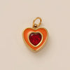 Stainless Steel Geometric Crystal Pendant With Vacuum Plated 18K Gold Color Preservation For Diy