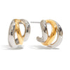 Stainless Steel Geometric Cshaped Electroplated Highend Stud Earrings For Women