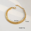 Stainless Steel Geometric Cuban Bracelet Electroplated Jewelry For Ladies And Unisex