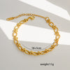 Stainless Steel Geometric Cuban Bracelet Electroplated Jewelry For Ladies And Unisex