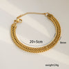 Stainless Steel Geometric Cuban Bracelet Electroplated Jewelry For Ladies And Unisex