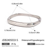 Stainless Steel Geometric Cuban Bracelet Electroplated Women's Light Luxury Highend Jewelry