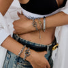 Stainless Steel Geometric Cuban Bracelet Electroplated Women's Light Luxury Highend Jewelry