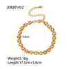 Stainless Steel Geometric Cuban Bracelet For Women With Electroplating Treatment