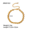 Stainless Steel Geometric Cuban Bracelet For Women With Electroplating