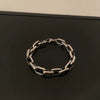 Stainless Steel Geometric Cuban Chain Bracelet For Men And Women Thick Ushaped Cross Link Design With Fine Polished Finish