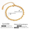 Stainless Steel Geometric Cuban Chain Electroplated Highend Jewelry Women's Bracelet