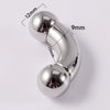Stainless Steel Geometric Curved Rod Inner Tooth Ear Enlarged Earrings For Body Puncture