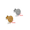Stainless Steel Geometric Cylindrical Stud Earrings Jewelry Accessories With Electroplating