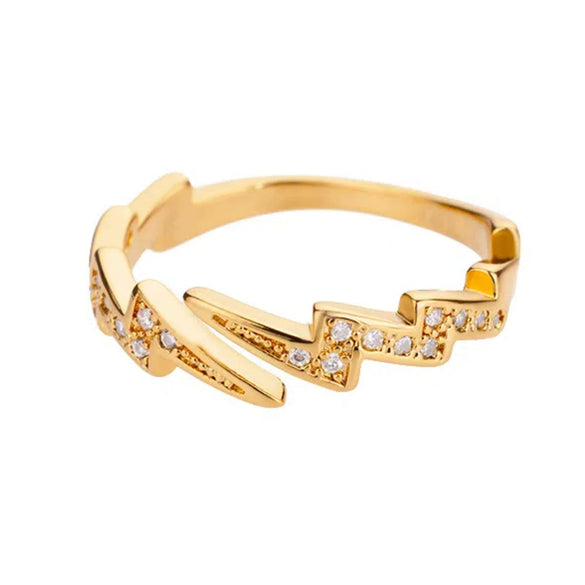 Stainless Steel Geometric Devil's Eye Electroplated Fashion Ring