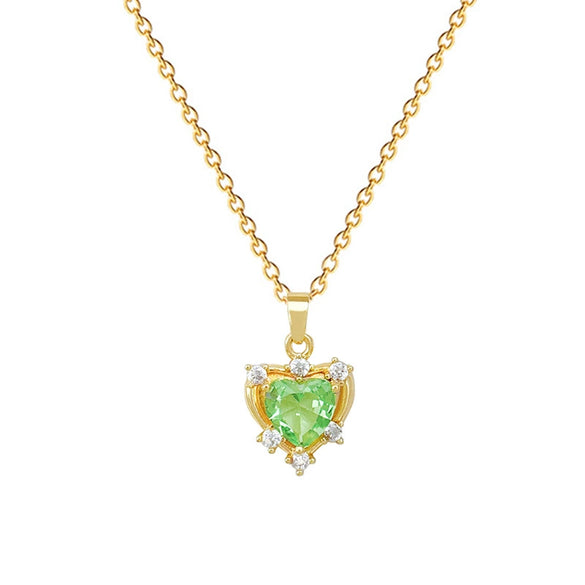 Stainless Steel Geometric Diamond Necklace For Women With Copper Pendant Light Luxury Elegant Gorgeous Style