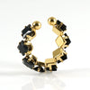 316L Stainless Steel Geometric Diamond Ring For Women Fashion Jewelry
