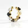 316L Stainless Steel Geometric Diamond Ring For Women Fashion Jewelry