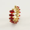 316L Stainless Steel Geometric Diamond Ring For Women Fashion Jewelry