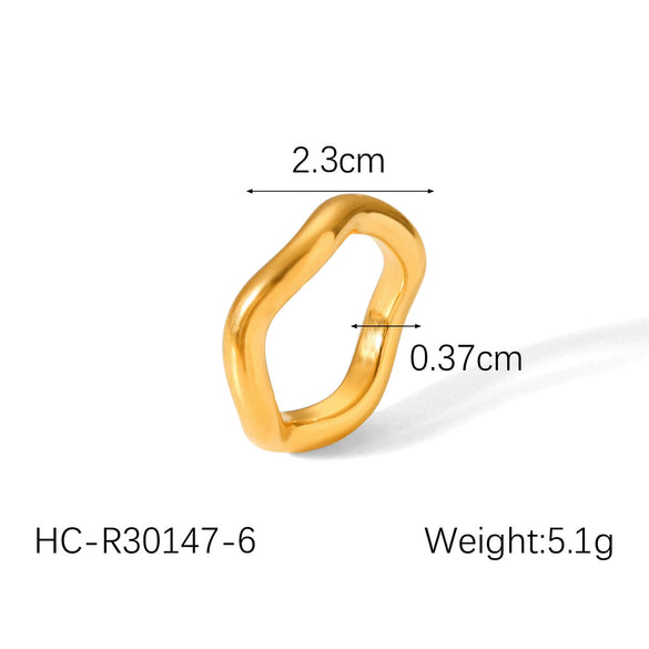 Stainless Steel Geometric Diamondencrusted Stacking Rings For Women