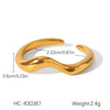 Stainless Steel Geometric Diamondencrusted Stacking Rings For Women