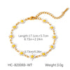 Stainless Steel Geometric Dripping Oil Style Women's Bracelet