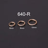 Stainless Steel Geometric Ear Buckle Cartilage Earrings Electroplated Unisex Fashion Jewelry Piercing Earrings
