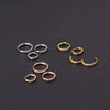 Stainless Steel Geometric Ear Buckle Cartilage Earrings Electroplated Unisex Fashion Jewelry Piercing Earrings