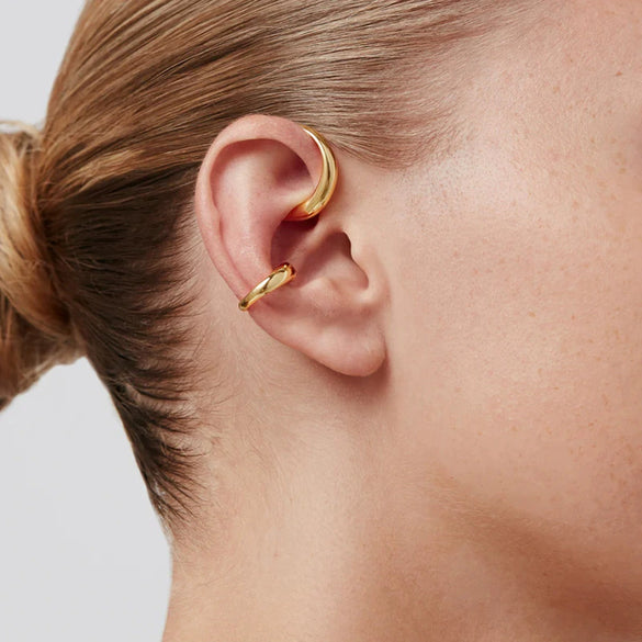 Stainless Steel Geometric Ear Clip Electroplated Women's Earrings