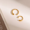 Stainless Steel Geometric Ear Clip Electroplated Women's Earrings