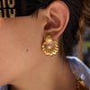 Stainless Steel Geometric Earrings Electroplated For Women