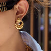 Stainless Steel Geometric Earrings Electroplated For Women