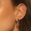 Stainless Steel Geometric Earrings Electroplated