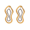 Stainless Steel Geometric Earrings Electroplated