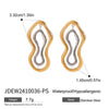 Stainless Steel Geometric Earrings Electroplated