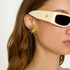 Stainless Steel Geometric Earrings For Women Electroplated Light Luxury Style