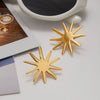 Stainless Steel Geometric Earrings For Women Electroplated Light Luxury Style