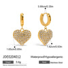 Stainless Steel Geometric Earrings For Women With Electroplating Design