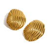 Stainless Steel Geometric Earrings For Women With Electroplating
