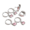 Stainless Steel Geometric Earrings Light Luxury Electroplating Design For Women