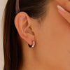 Stainless Steel Geometric Earrings Light Luxury Electroplating Design For Women