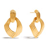 Stainless Steel Geometric Earrings Light Luxury Highgrade Electroplating Design Niche For Women