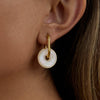 Stainless Steel Geometric Earrings With Electroplating For Women