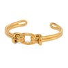 Stainless Steel Geometric Electroplated Bracelet