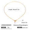 Stainless Steel Geometric Electroplated Cross Chain Necklace For Women