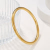 Stainless Steel Geometric Electroplated Imitation Gold Unfading Bracelet For Women