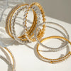 Stainless Steel Geometric Electroplated Jewelry Bracelet Collar Necklace