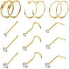 Stainless Steel Geometric Electroplated Unisex Body Piercing Nose Nail Nose Ring Ornaments