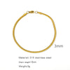 Stainless Steel Geometric Electroplated Unisex Bracelet Jewelry