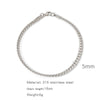 Stainless Steel Geometric Electroplated Unisex Bracelet Jewelry