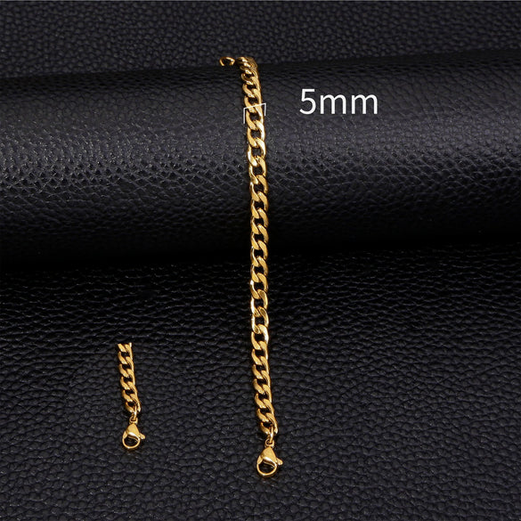 Stainless Steel Geometric Electroplated Unisex Bracelet