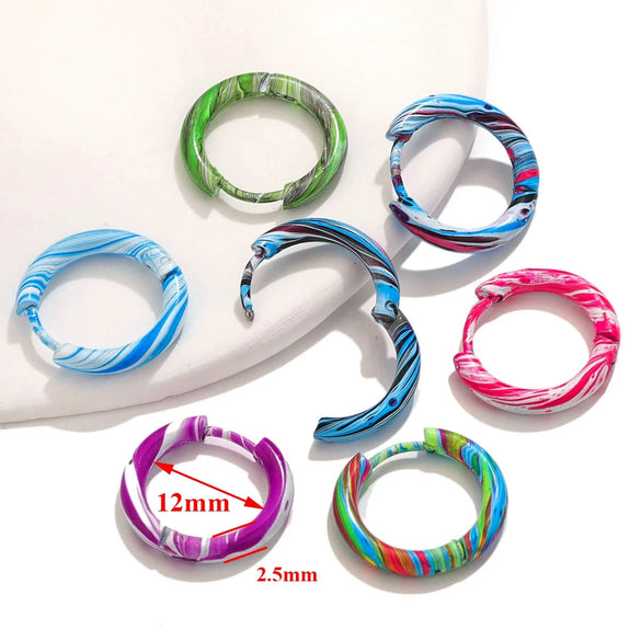 Stainless Steel Geometric Electroplated Unisex Piercing Ear Buckle And Ear Clip