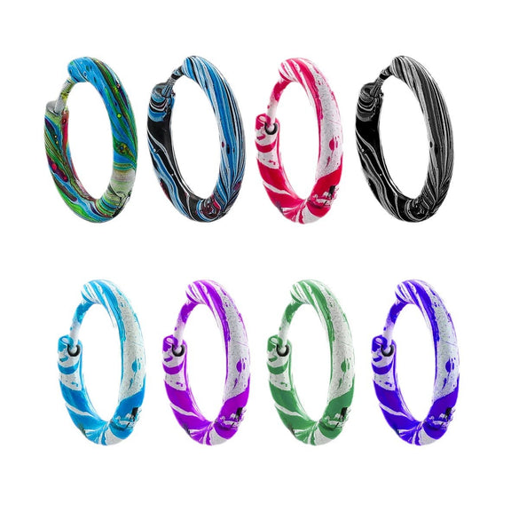 Stainless Steel Geometric Electroplated Unisex Piercing Ear Buckle And Ear Clip